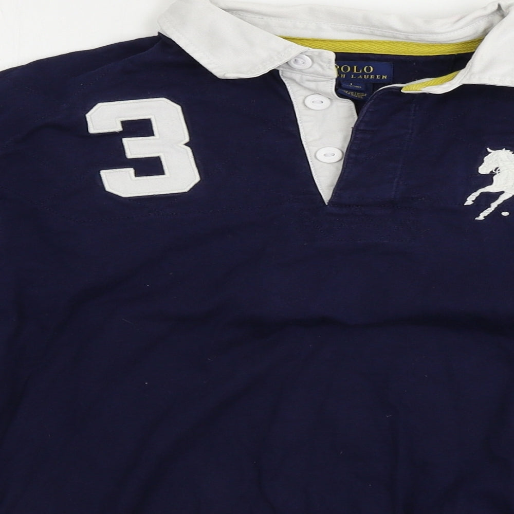 Ralph Lauren  Mens Blue    Polo Size L