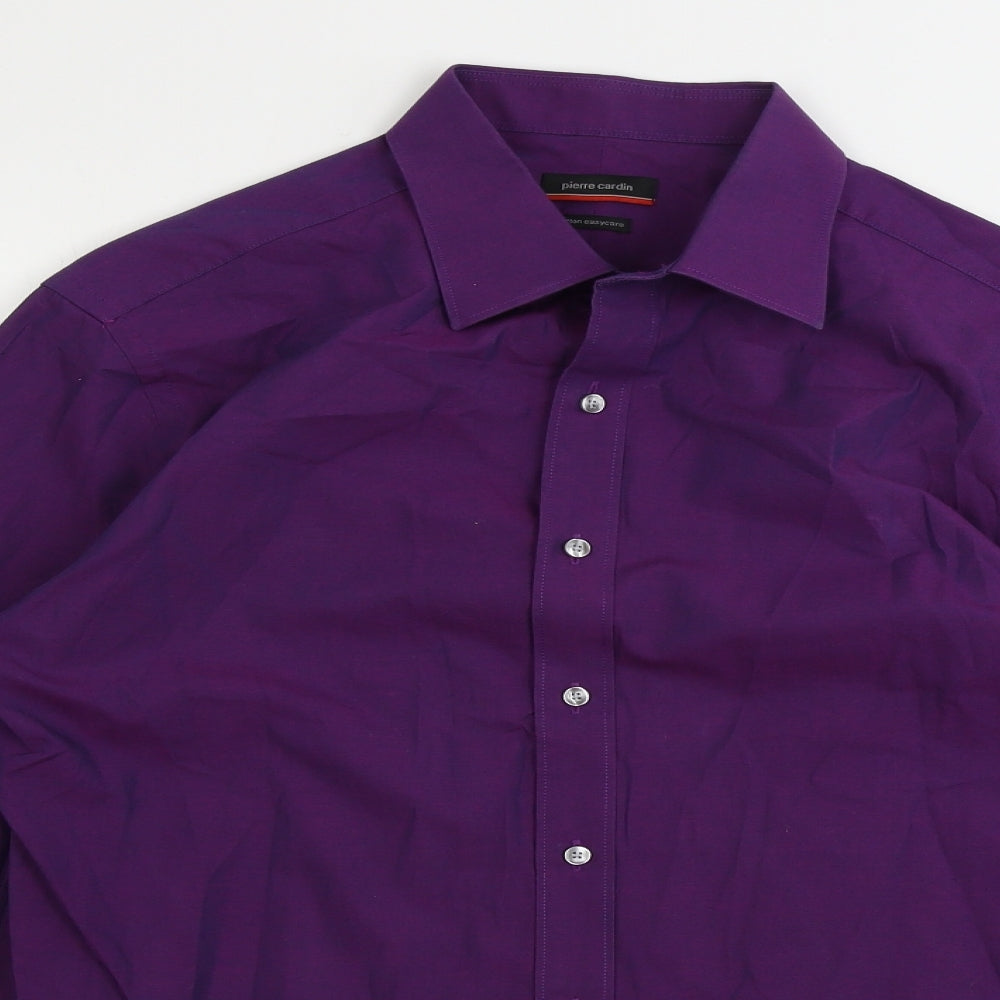 Pierre Cardin  Mens Purple    Button-Up Size 16