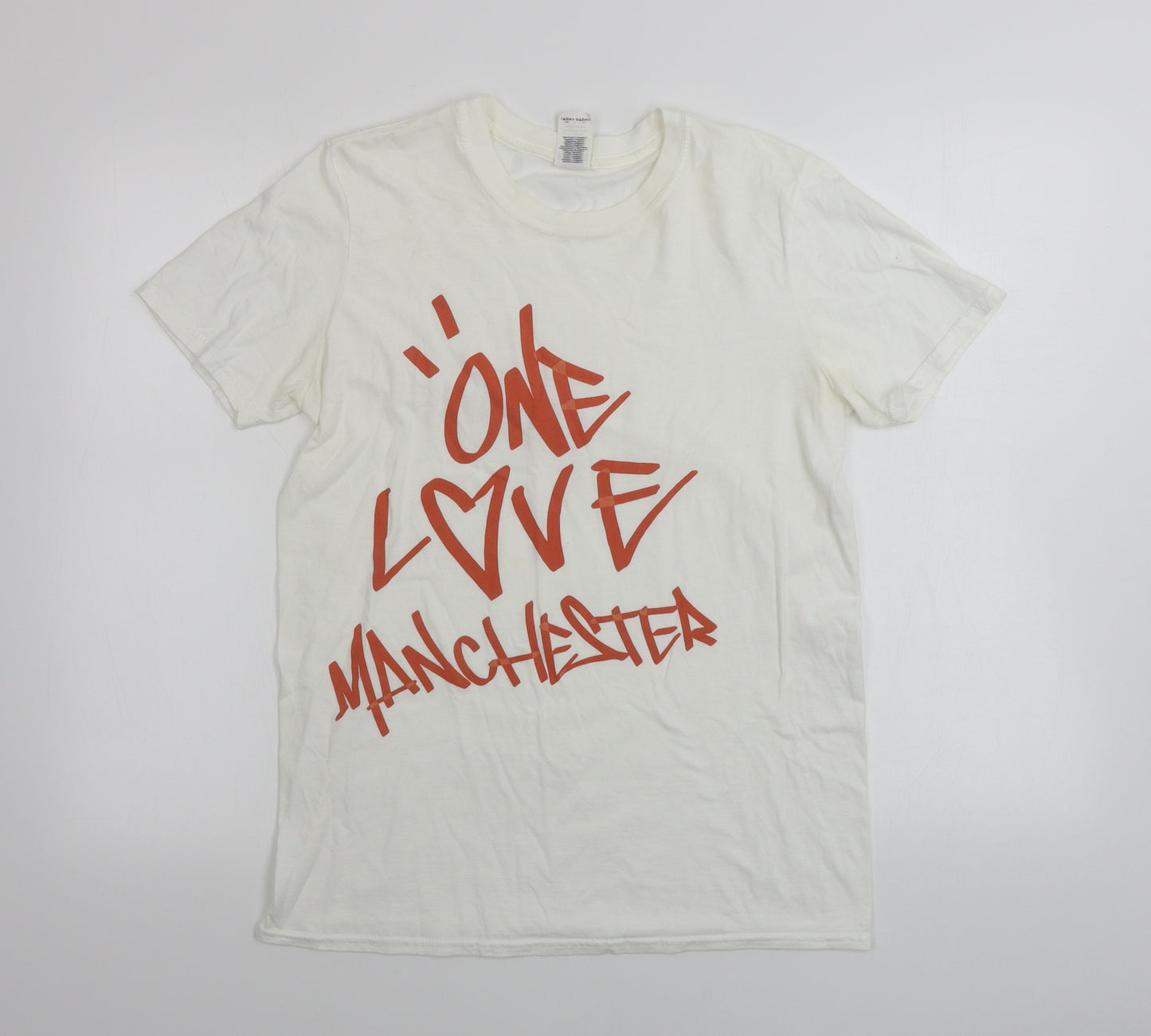 Gildan  Mens White    T-Shirt Size M