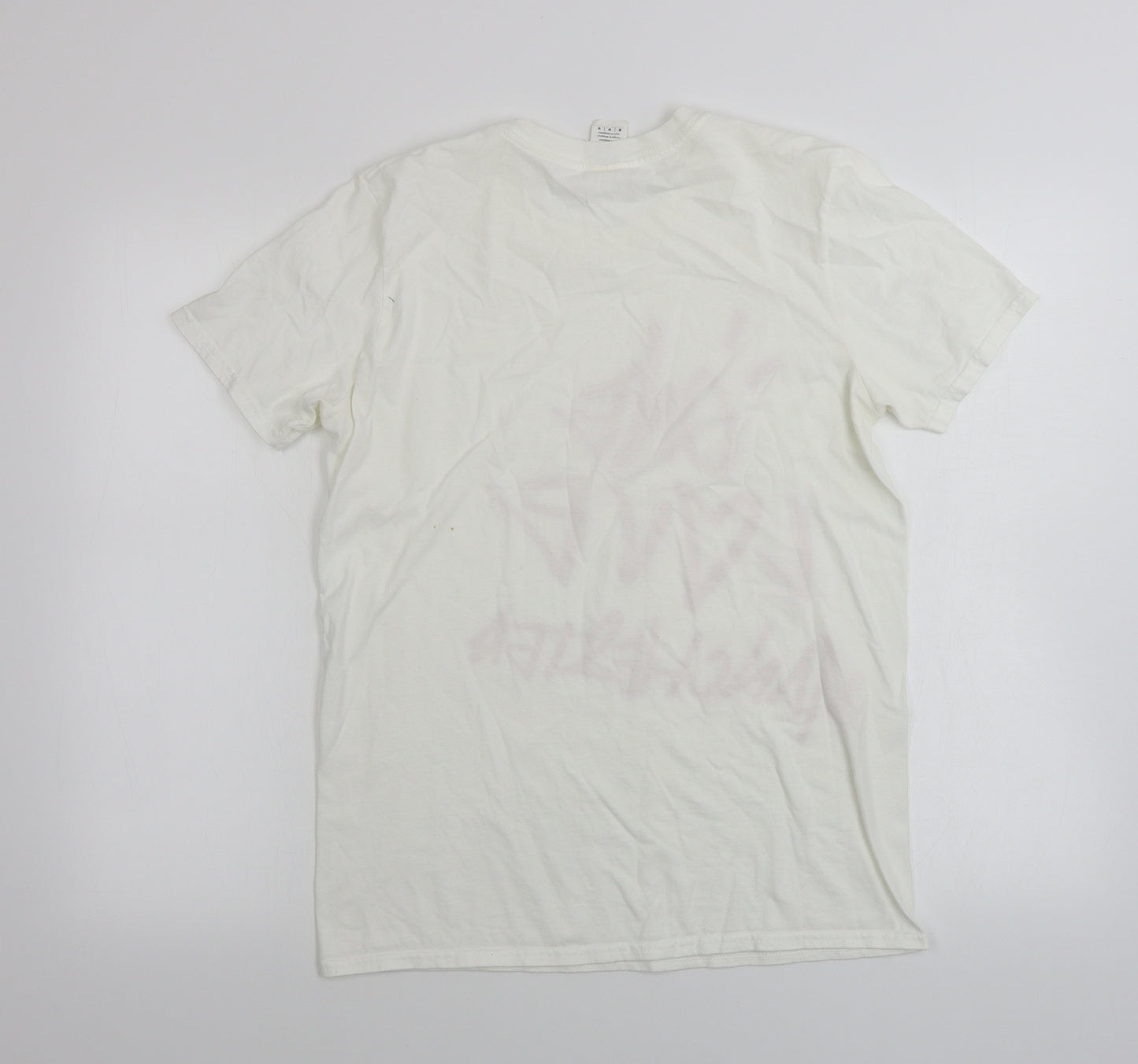 Gildan  Mens White    T-Shirt Size M