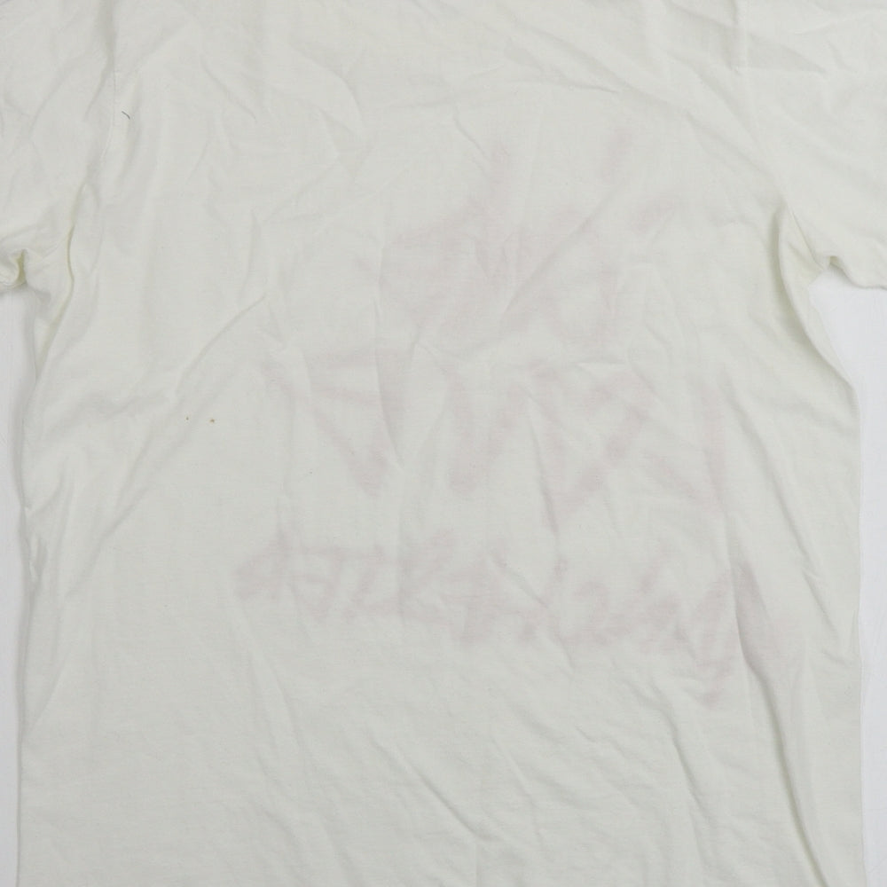 Gildan  Mens White    T-Shirt Size M