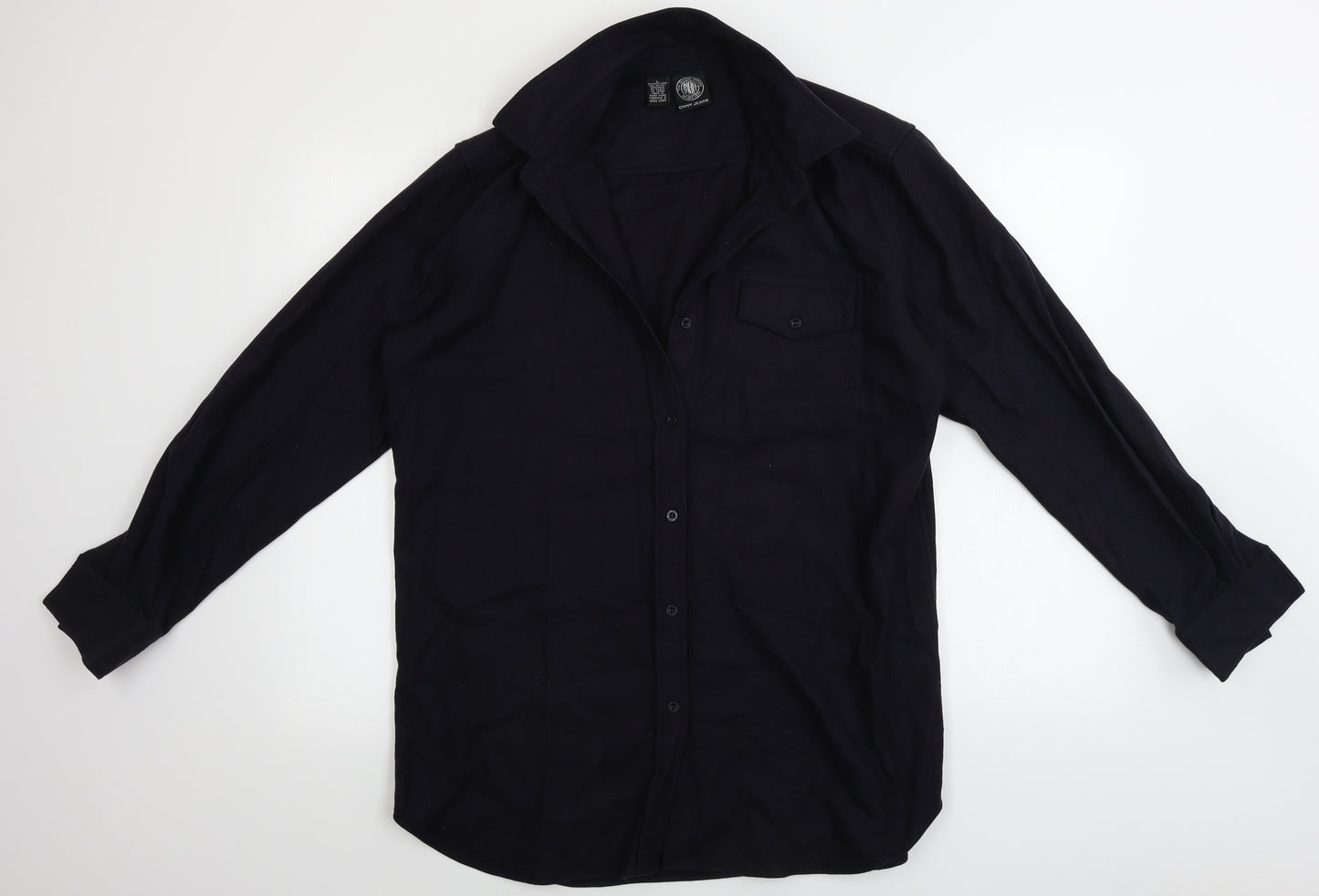 DKNY Jeans  Mens Black    Button-Up Size L