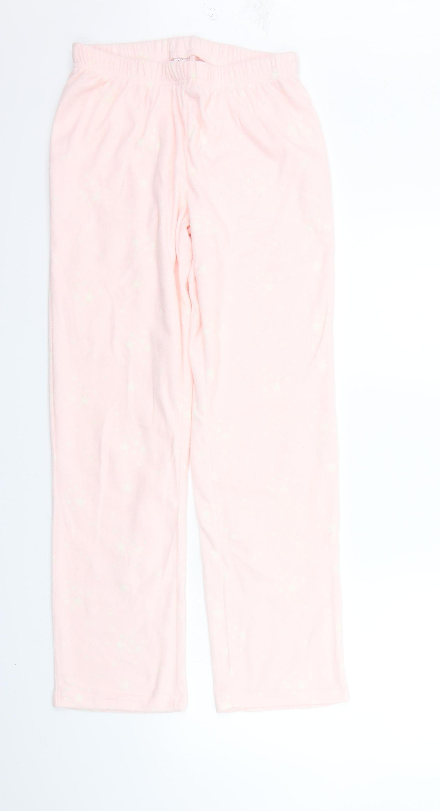 George Womens Pink Solid  Top Pyjama Pants Size 10  - Elastic Waist Band