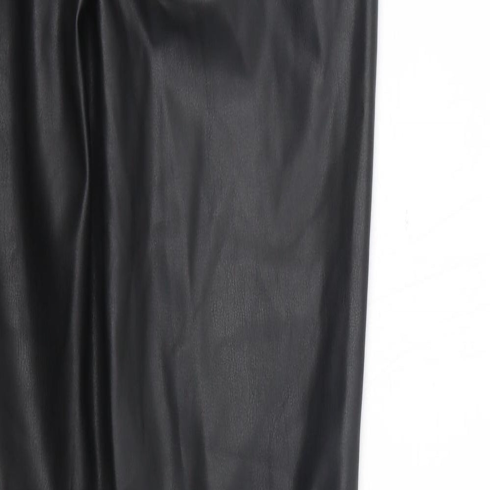 Reversed Womens Black   Jegging Trousers Size 8 L31 in