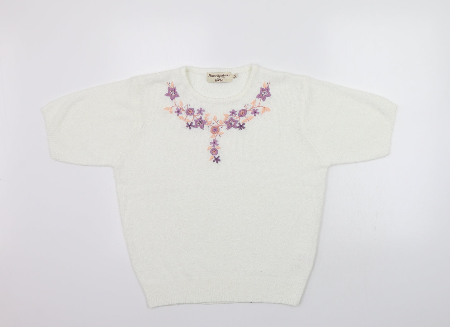 EWM Womens White   Pullover Jumper Size M