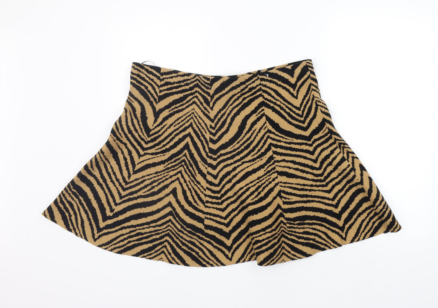 Oasis Womens Orange Geometric  A-Line Skirt Size XL