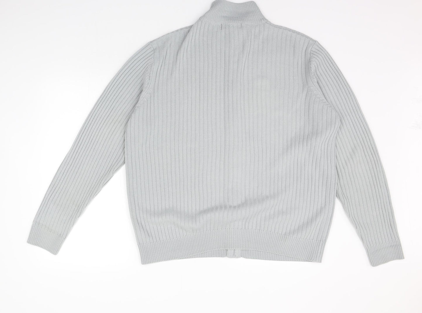 Premier MAN Mens Grey   Full Zip Jumper Size L  - washable mark