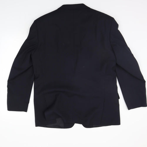 Harewood Mens Blue   Jacket Suit Jacket Size S
