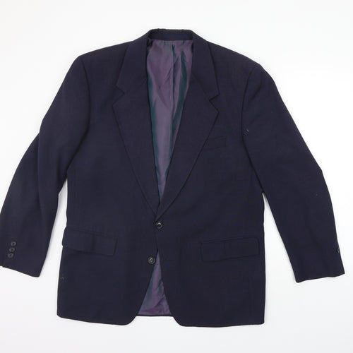 George Arthur Dunn Mens Blue   Jacket Suit Jacket Size 40  - washable mark