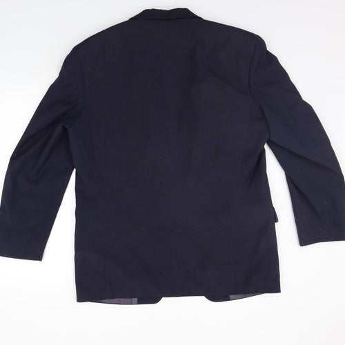 George Arthur Dunn Mens Blue   Jacket Suit Jacket Size 40  - washable mark