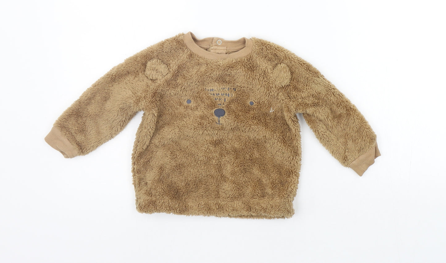 F&F Girls Brown   Pullover Jumper Size 9-12 Months