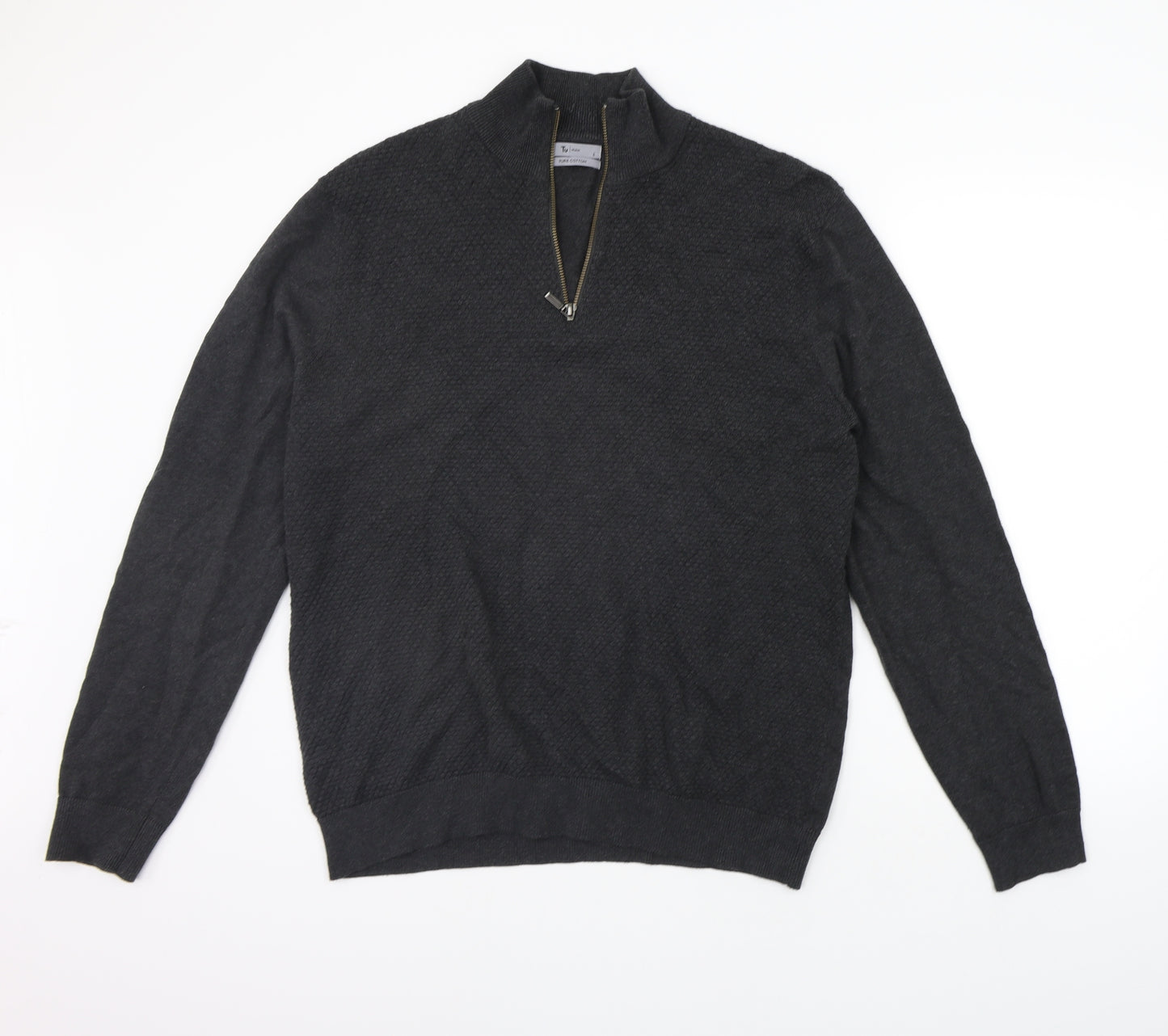 TU Mens Grey   Pullover Jumper Size L