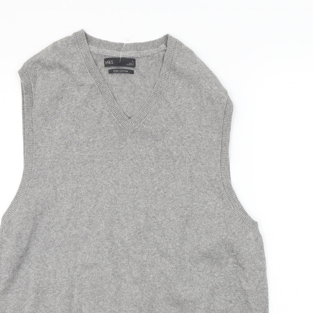 Marks and Spencer Mens Grey   Pullover Jumper Size L