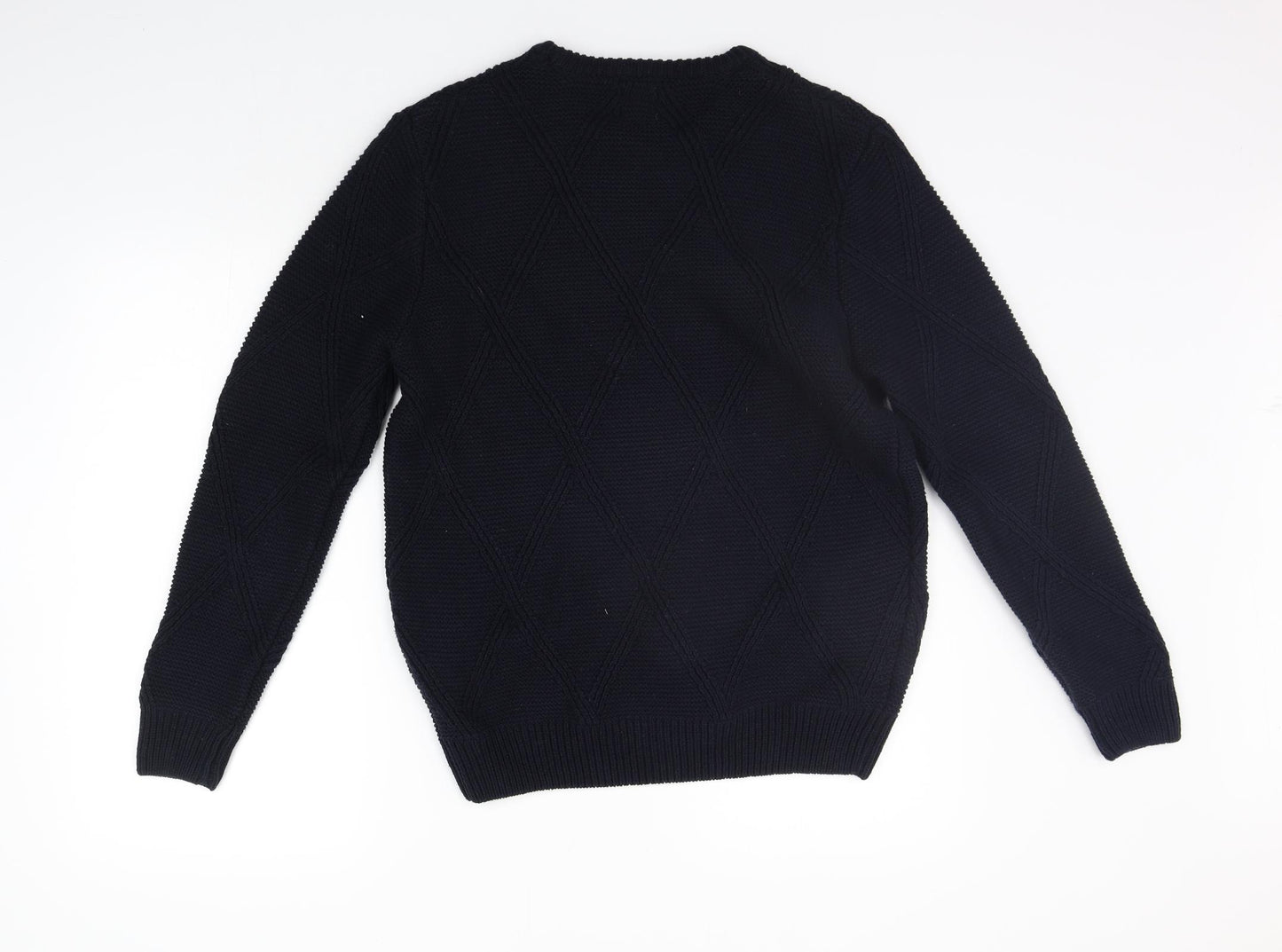 Zara Mens Black   Pullover Jumper Size M