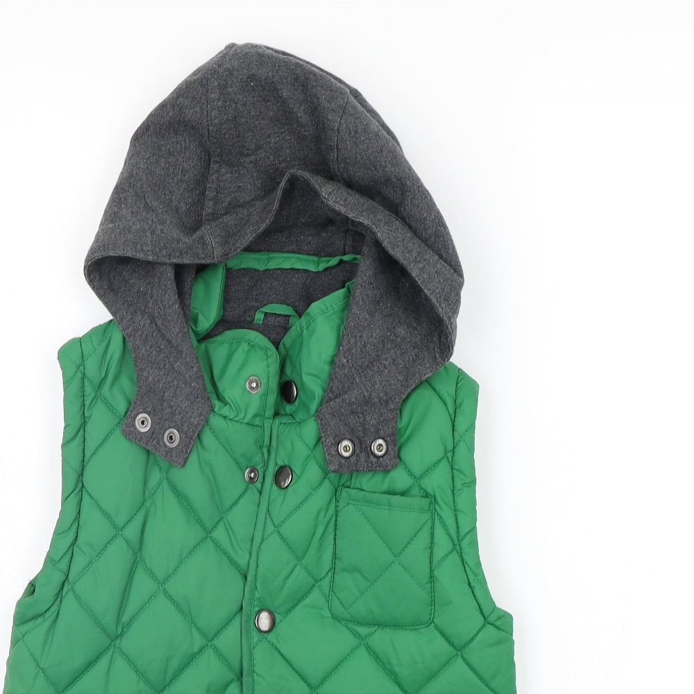 Marks and Spencer Boys Green   Gilet Coat Size 7-8 Years  - washable mark