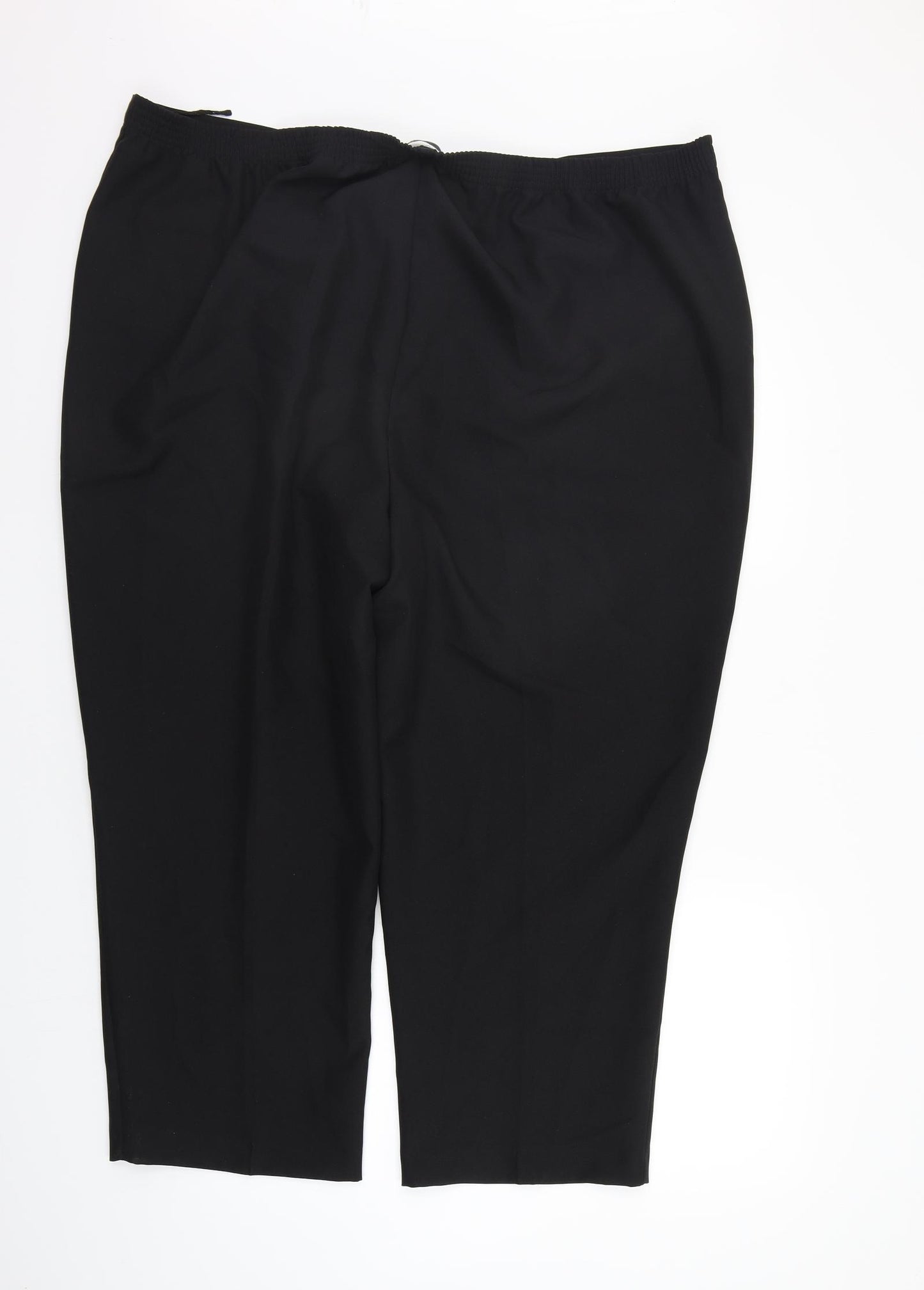 Bonmarché Womens Black   Trousers  Size 24 L25 in - Elastic Waist Band