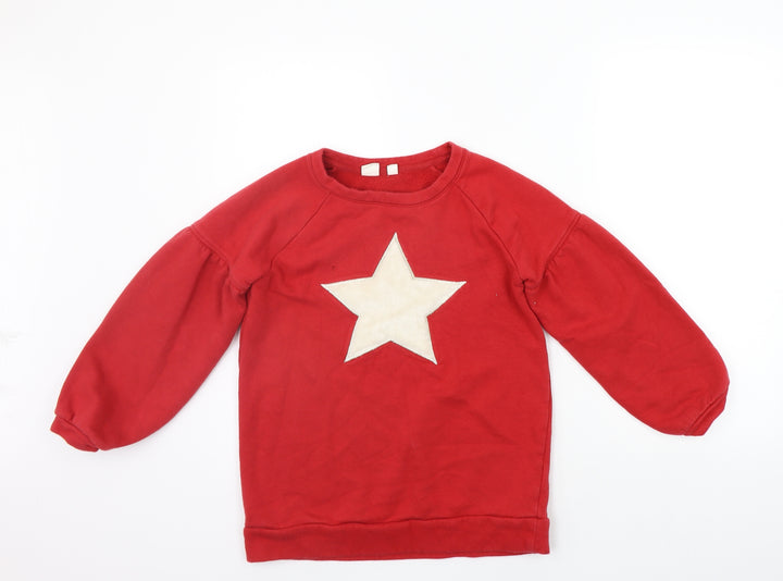 Gap Girls Red Pullover Jumper Size L - STAR