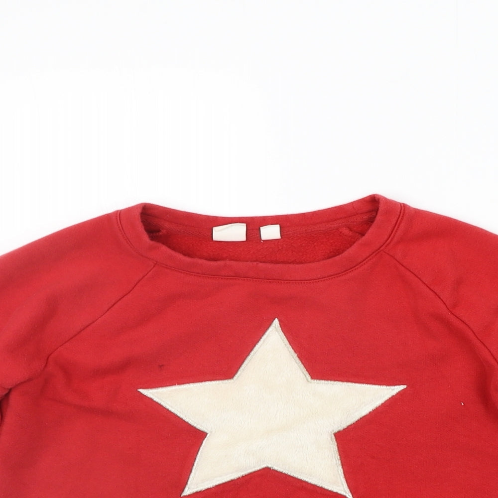 Gap Girls Red   Pullover Jumper Size L  - STAR