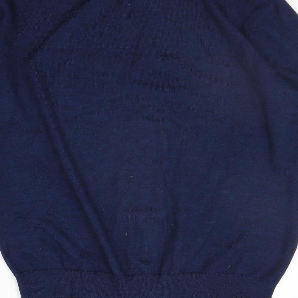 The Savile Row  Mens Blue   Full Zip Jumper Size L