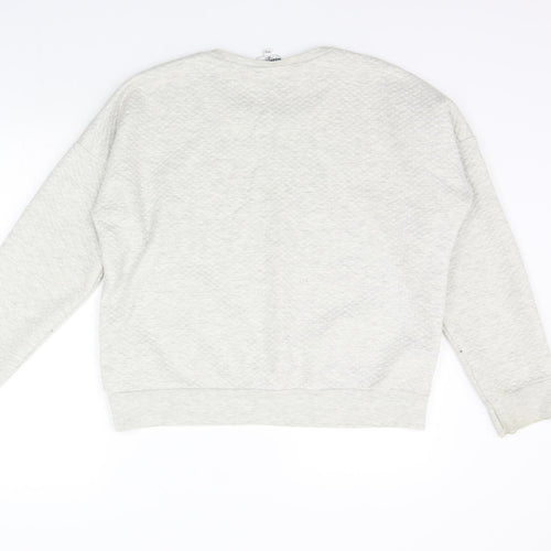 New Look Girls White   Pullover Jumper Size 14-15 Years  - washable mark