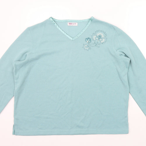 BONMARCHE Womens Green   Pullover Jumper Size L