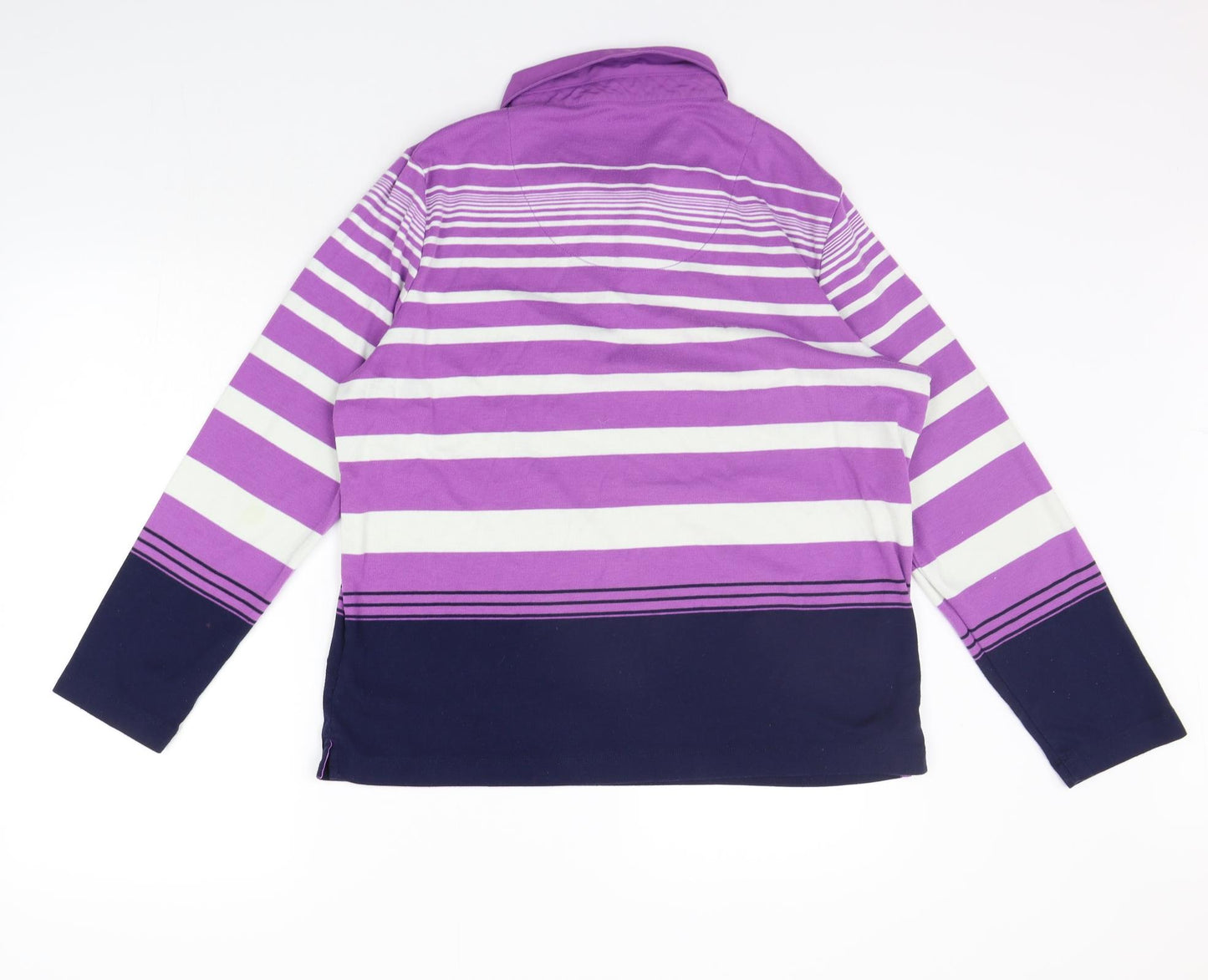 Tigi Womens Purple Striped  Pullover Jumper Size 20