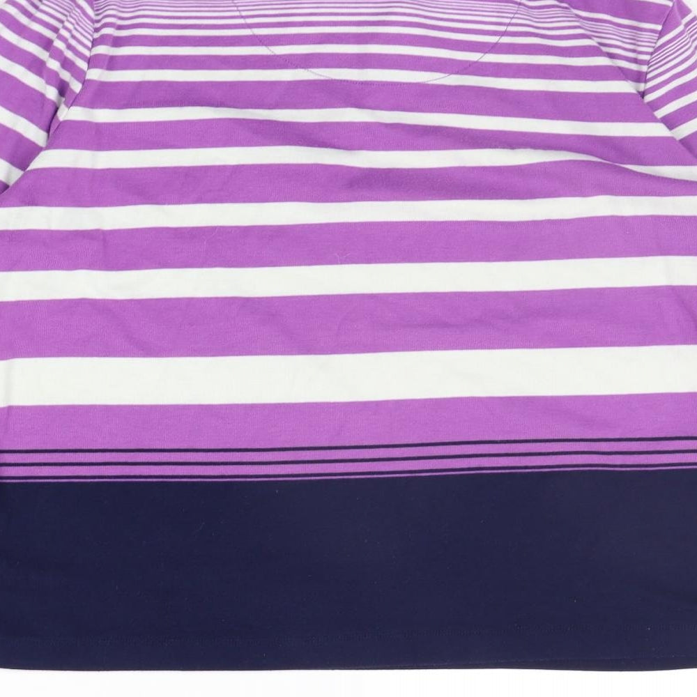 Tigi Womens Purple Striped  Pullover Jumper Size 20
