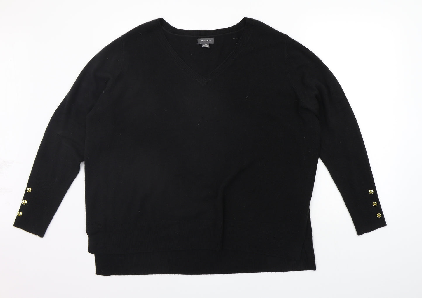 Primark Womens Black   Pullover Jumper Size 2XL