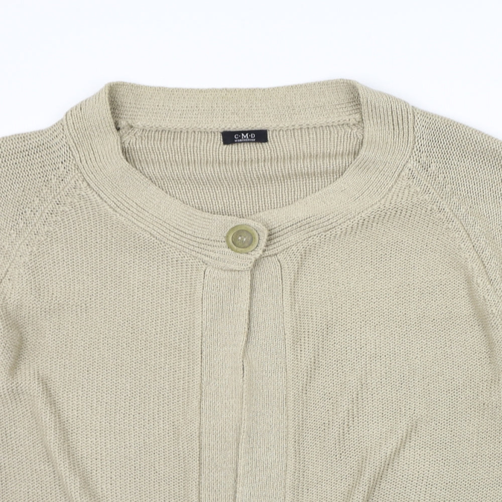 CMD Womens Beige   Cardigan Jumper Size 20