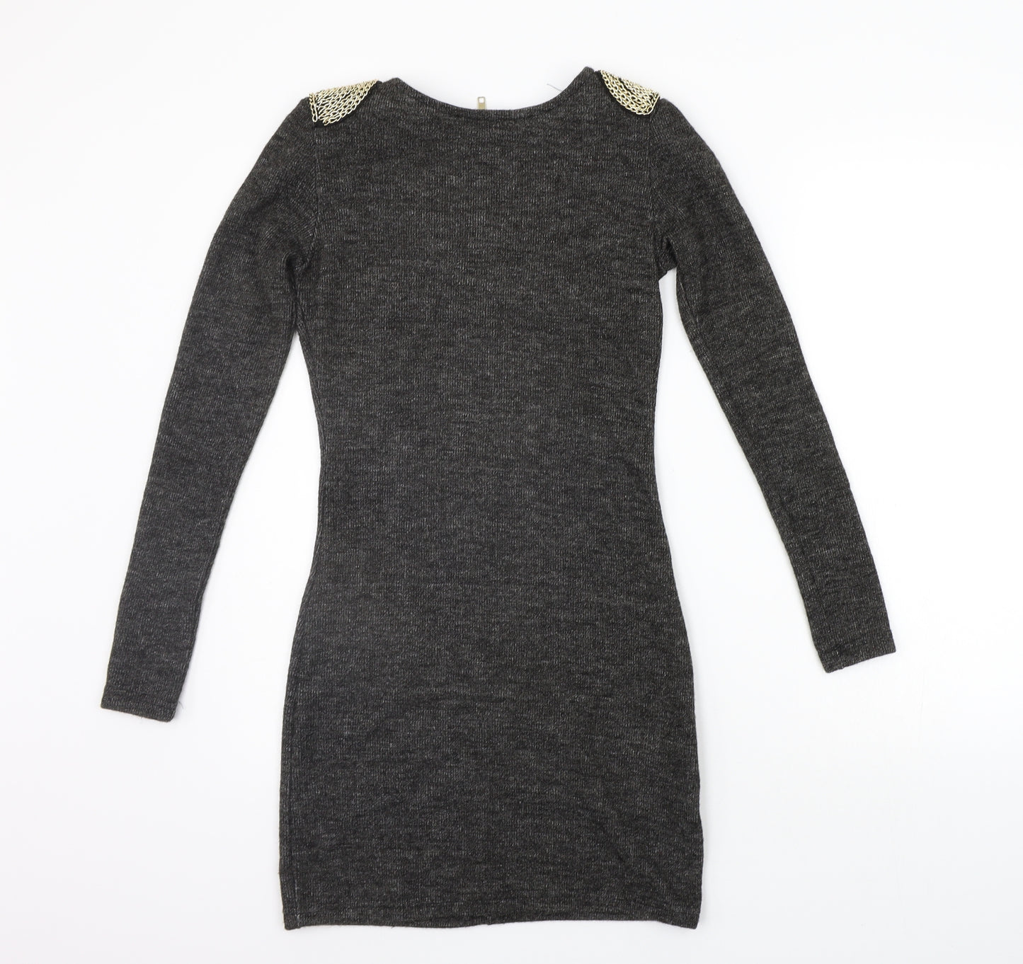 glamarous Womens Grey   Jumper Dress  Size 6