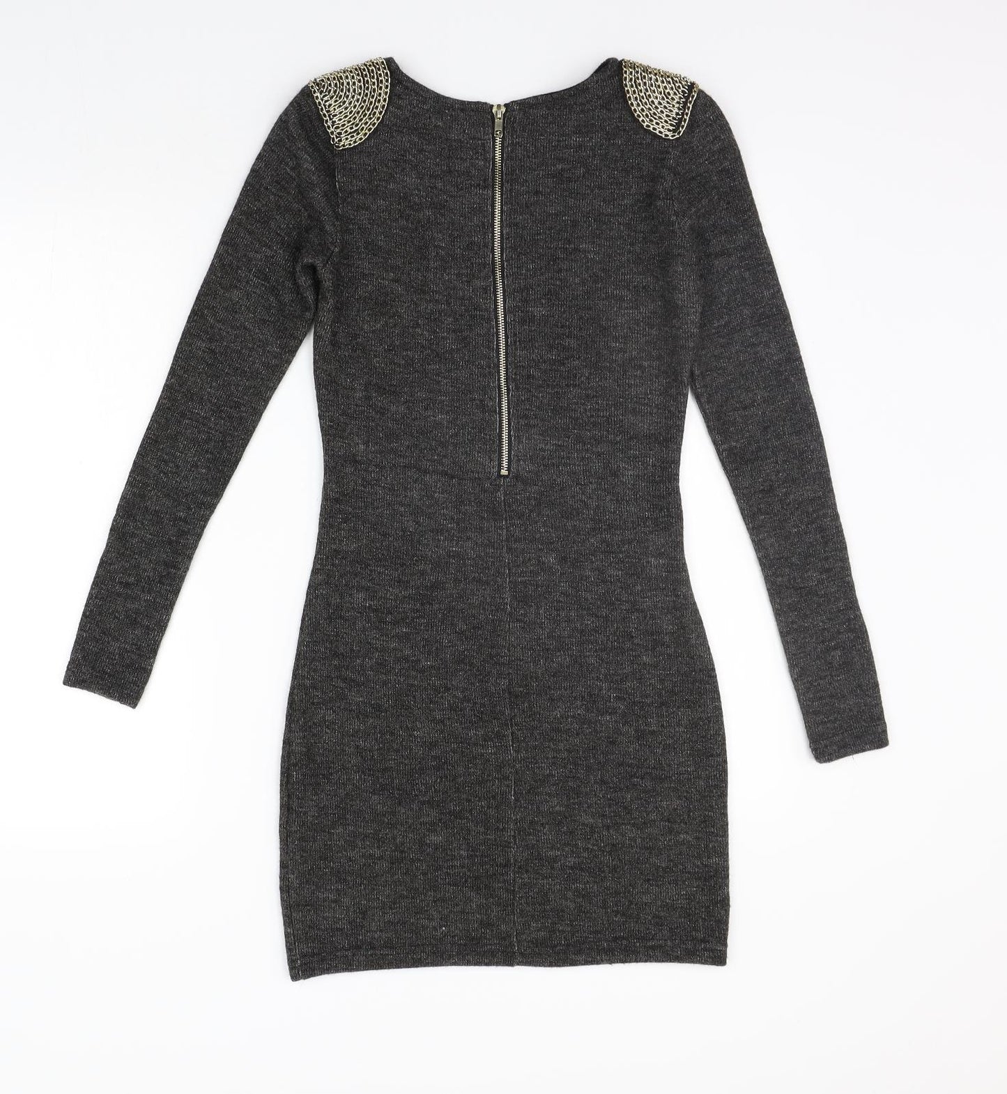 glamarous Womens Grey   Jumper Dress  Size 6