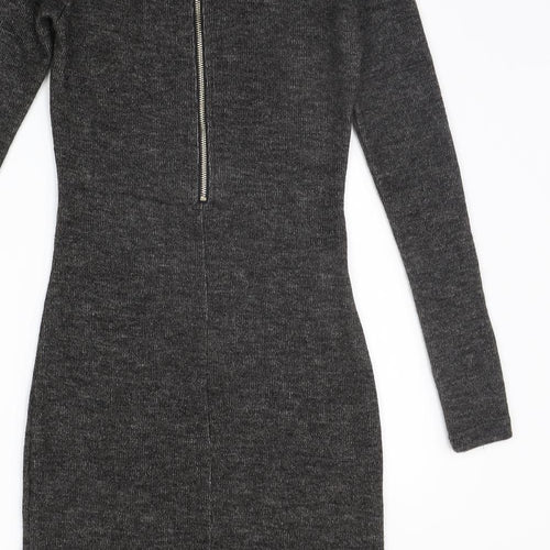 glamarous Womens Grey   Jumper Dress  Size 6