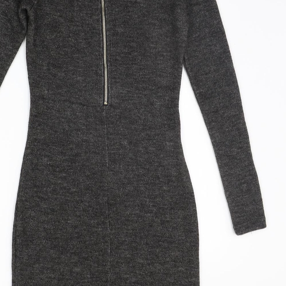 glamarous Womens Grey   Jumper Dress  Size 6