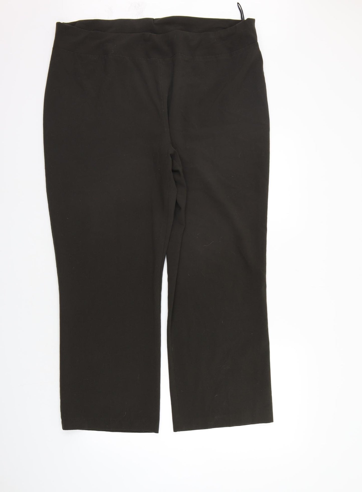 Simply Stock Shop Womens Brown   Trousers  Size 22 L26 in - Elastic Waist Band