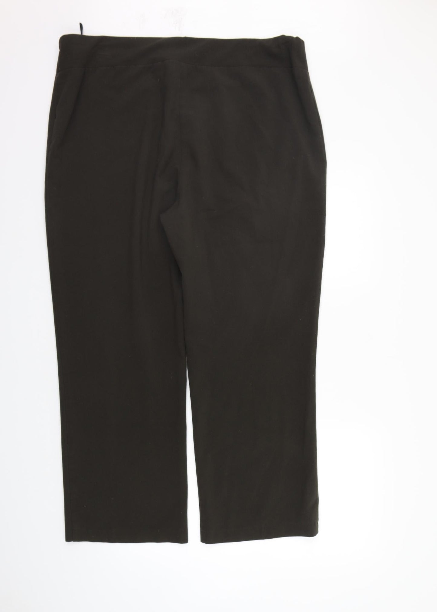 Simply Stock Shop Womens Brown   Trousers  Size 22 L26 in - Elastic Waist Band