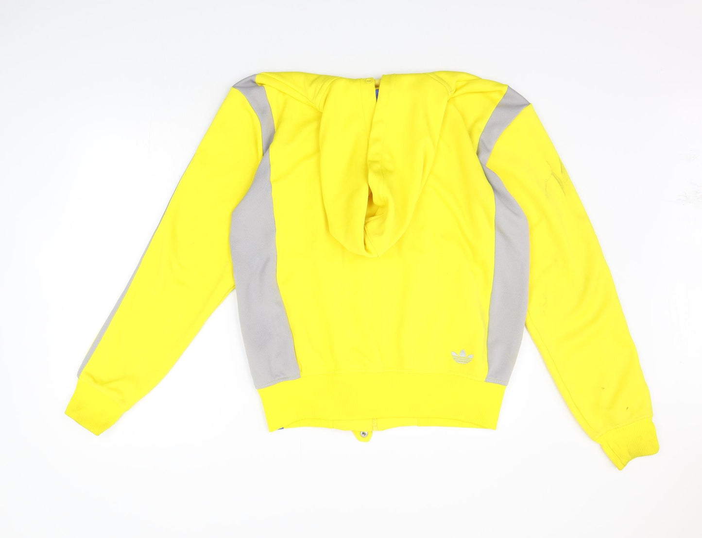 adidas Womens Yellow   Full Zip Jumper Size L  - NEEDS A GOOD CLEAN