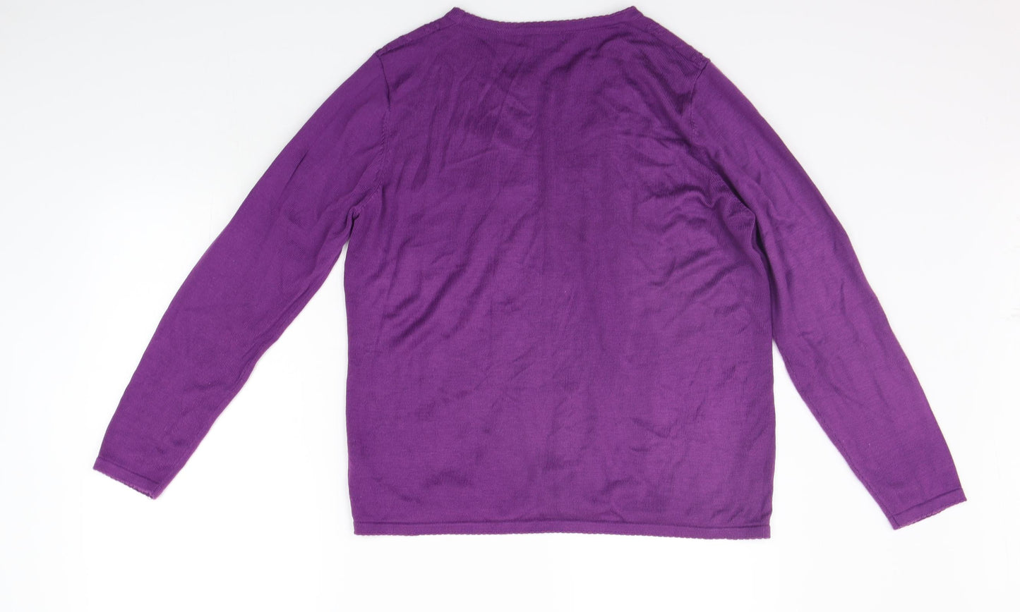BONMARCHE Womens Purple   Cardigan Jumper Size M