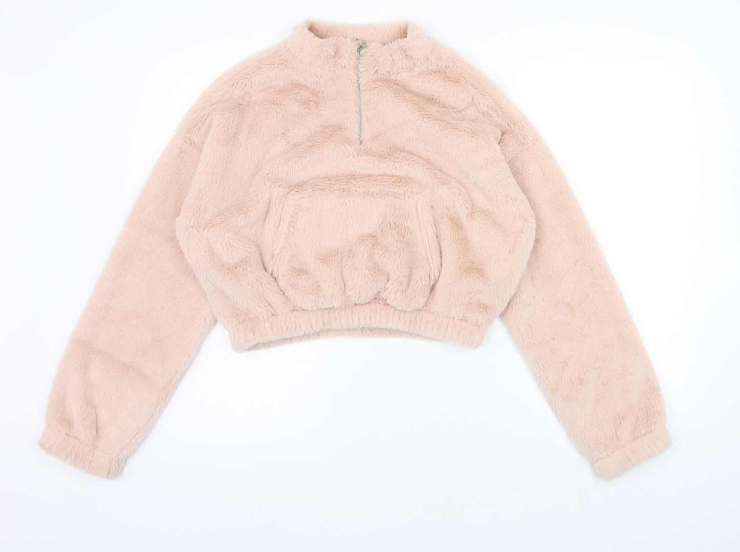 New Look Girls Pink   Full Zip Hoodie Size 14-15 Years  - washable mark