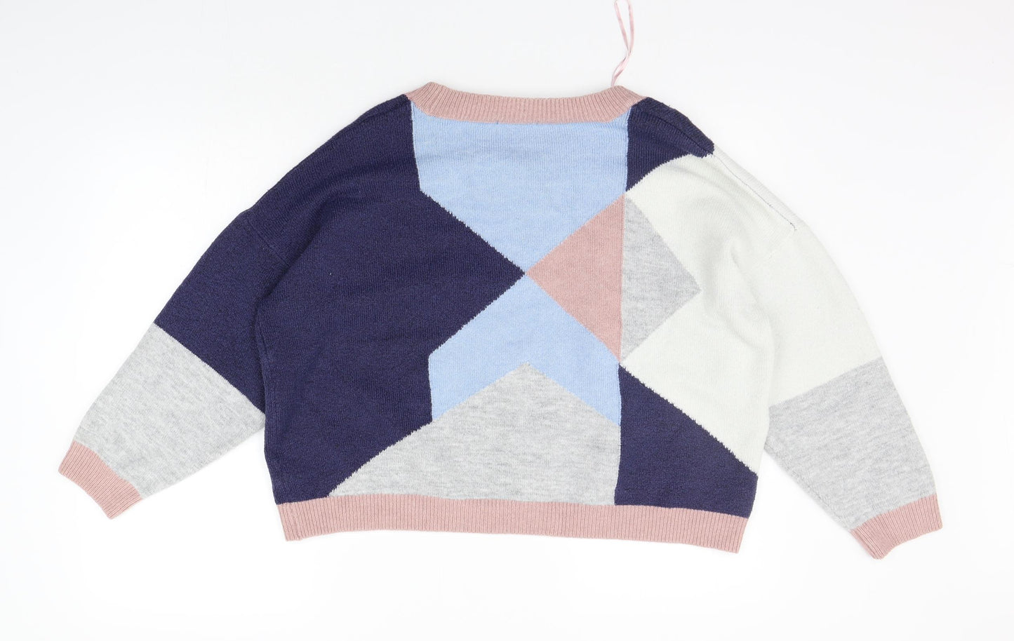 George Womens Grey Geometric  Pullover Jumper Size 22