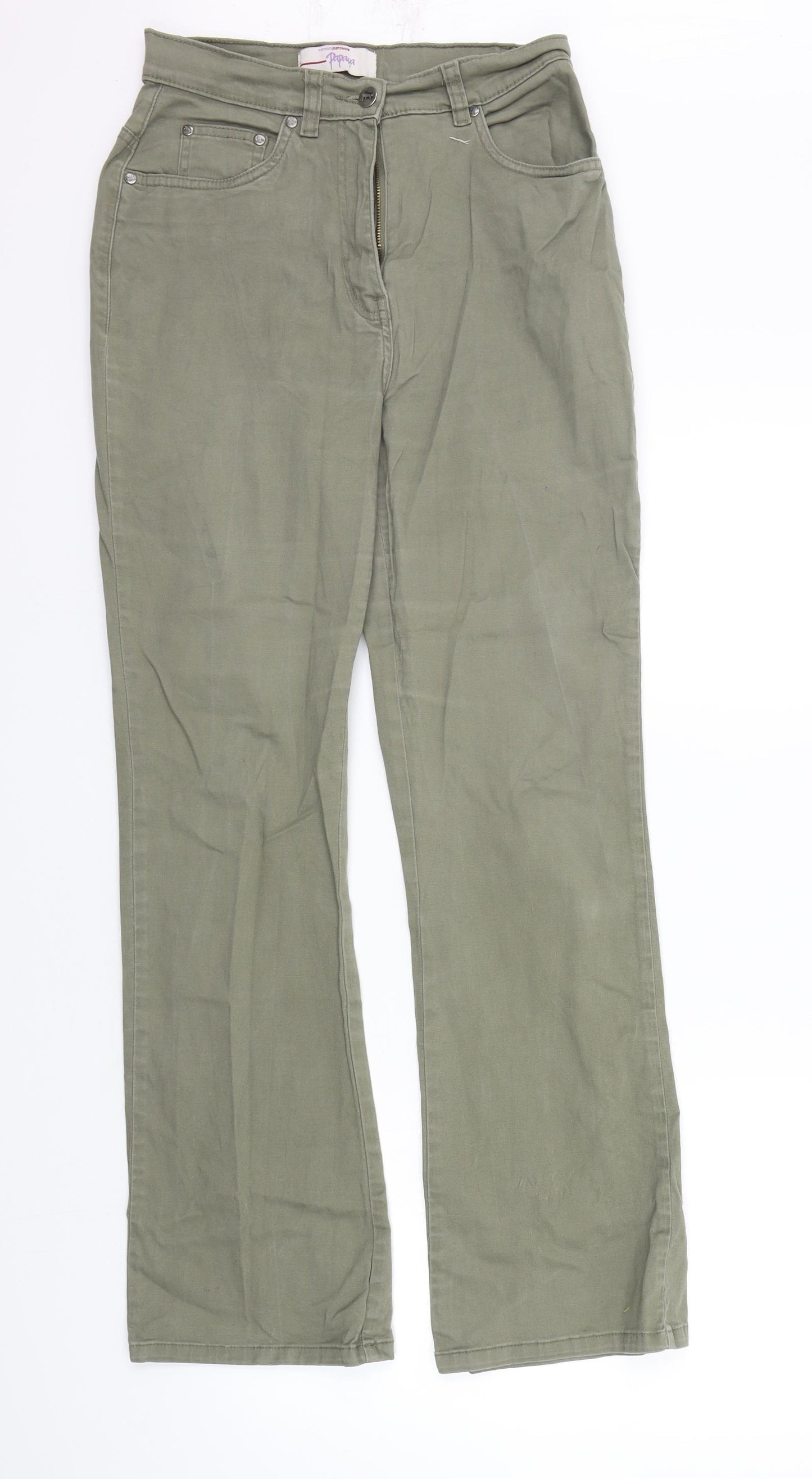 Papaya Womens Green   Trousers  Size 10 L29 in
