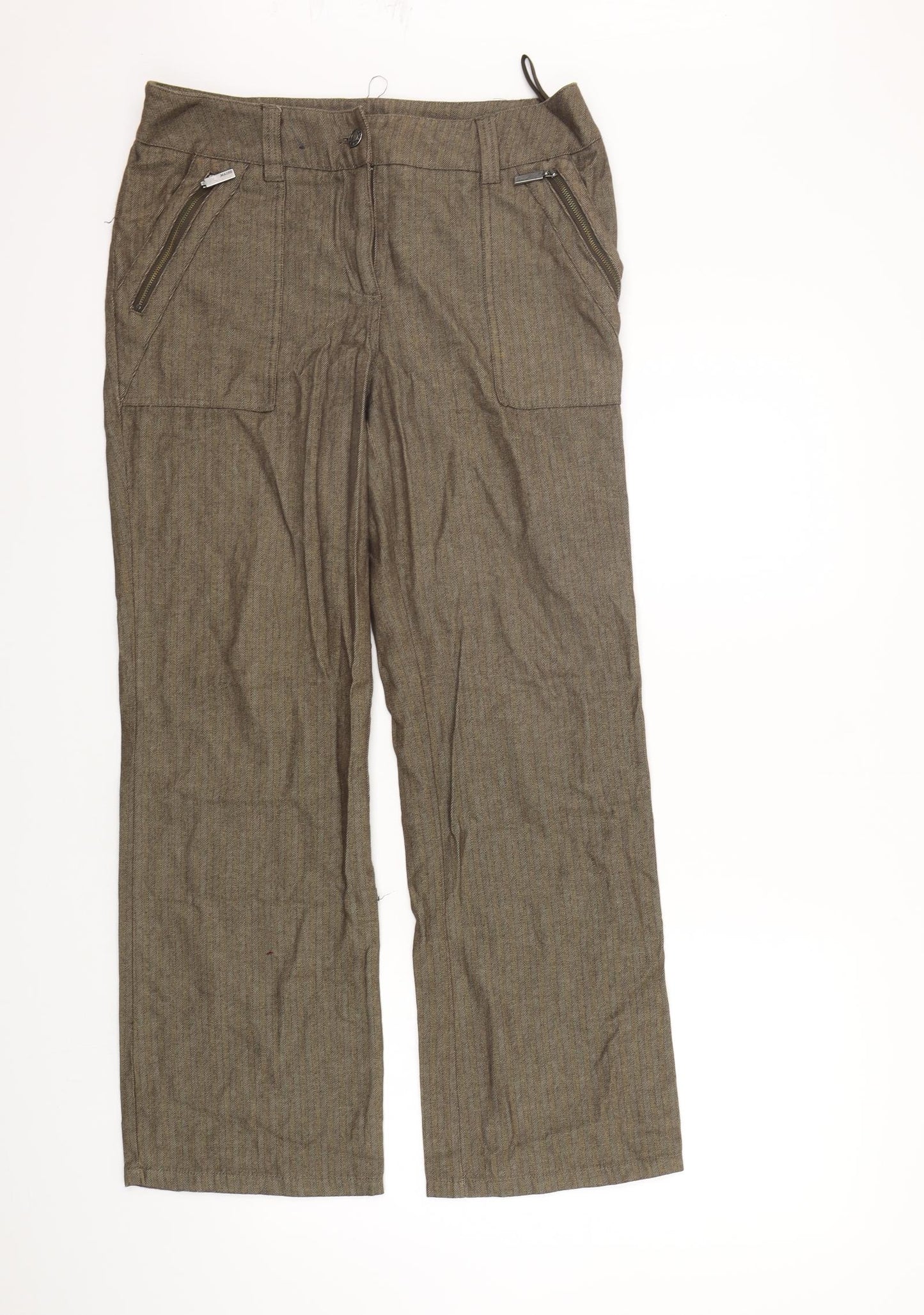 Maine  Womens Green   Trousers  Size 10 L28 in