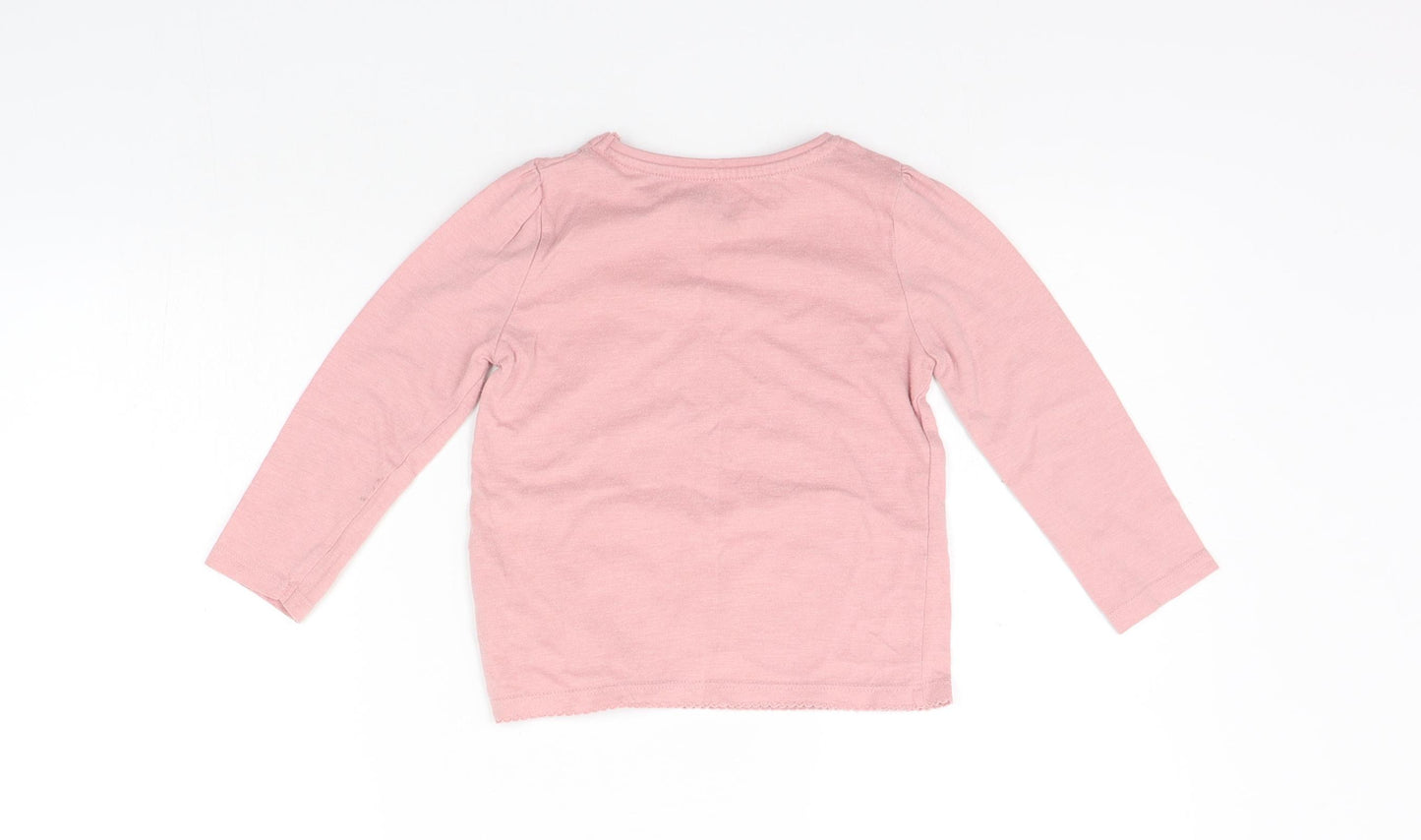 F&F Girls Pink   Basic T-Shirt Size 3-4 Years