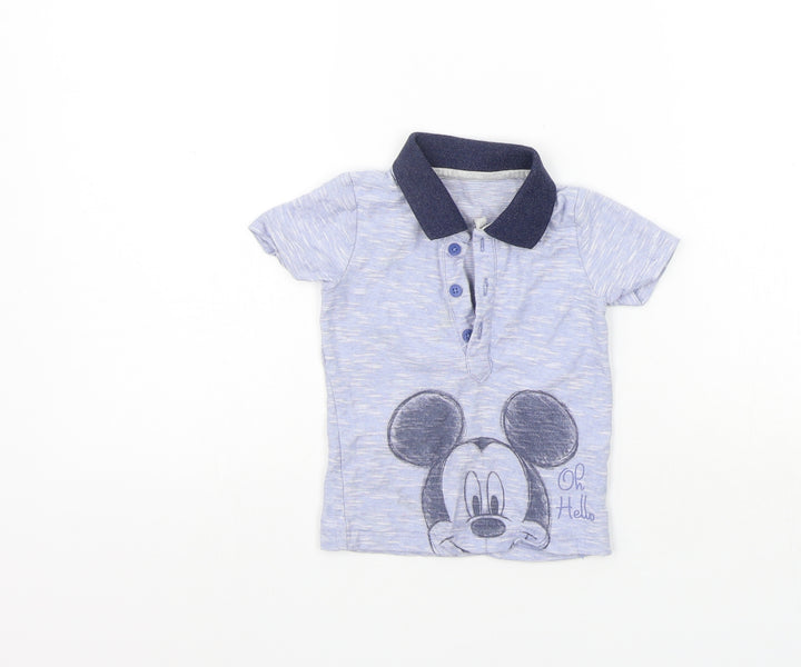 George Baby Blue Basic T-Shirt Size 6-9 Months - washable mark