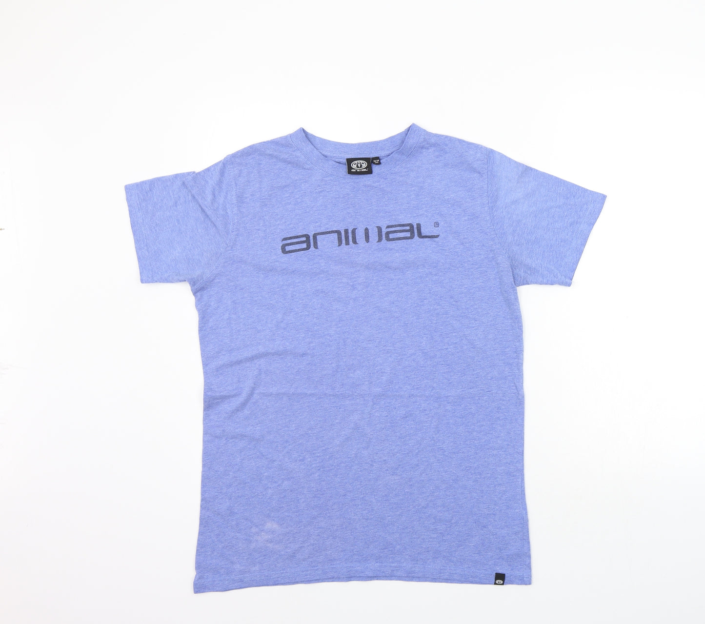Animal Boys Blue   Basic T-Shirt Size 13-14 Years  - washable mark