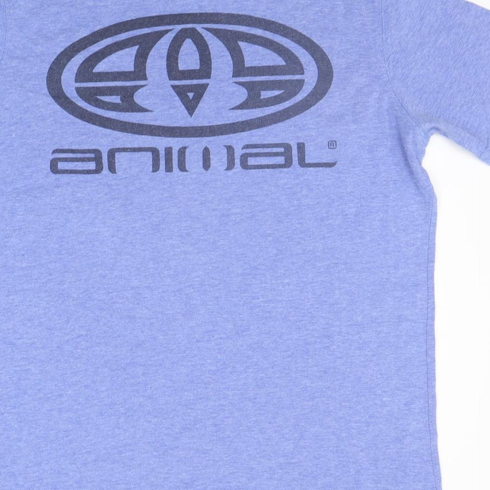 Animal Boys Blue   Basic T-Shirt Size 13-14 Years  - washable mark