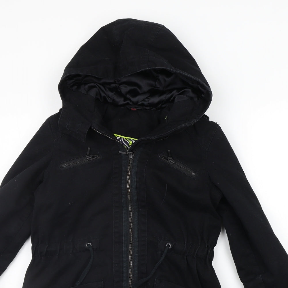 Baker Girls Black Ikat  Jacket Coat Size 11 Years