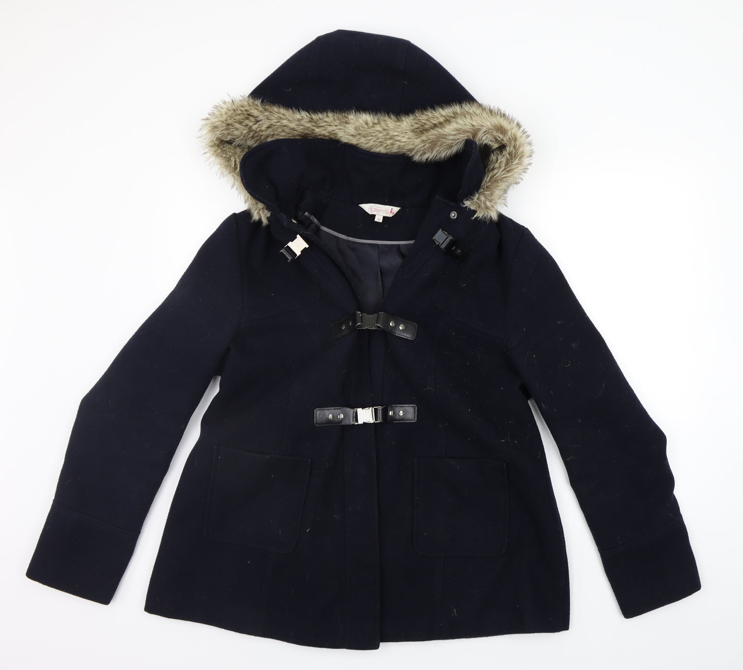 Debenhams Womens Blue   Jacket Coat Size 14  - Needs clean