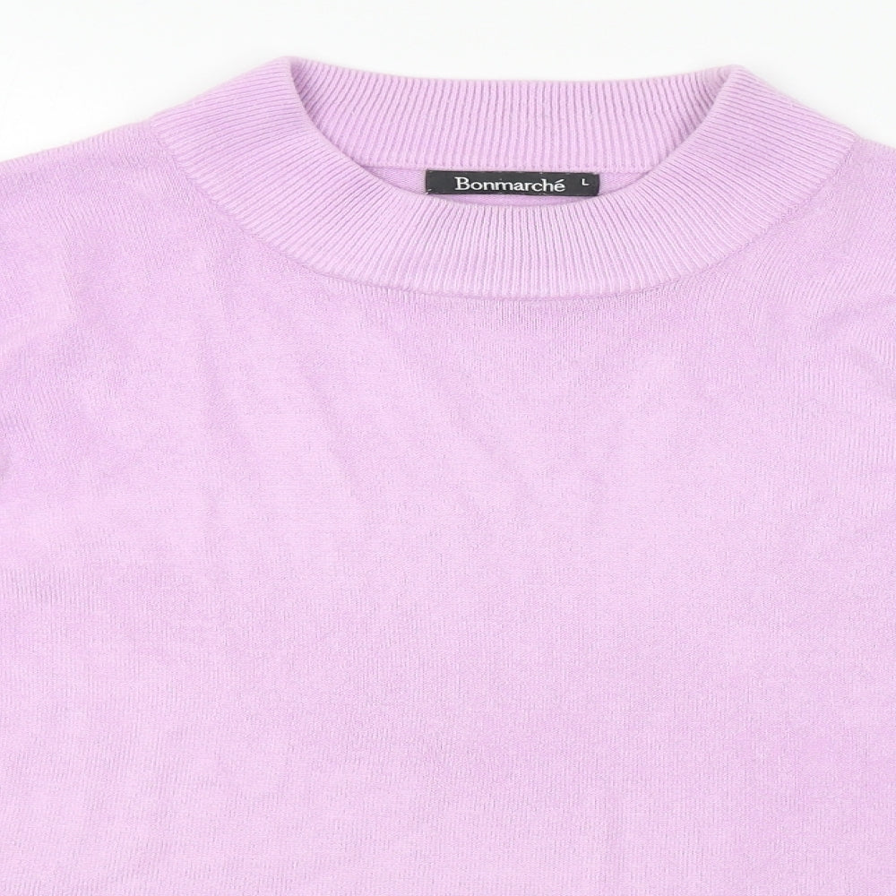 Bonmarche Womens Purple   Pullover Jumper Size L