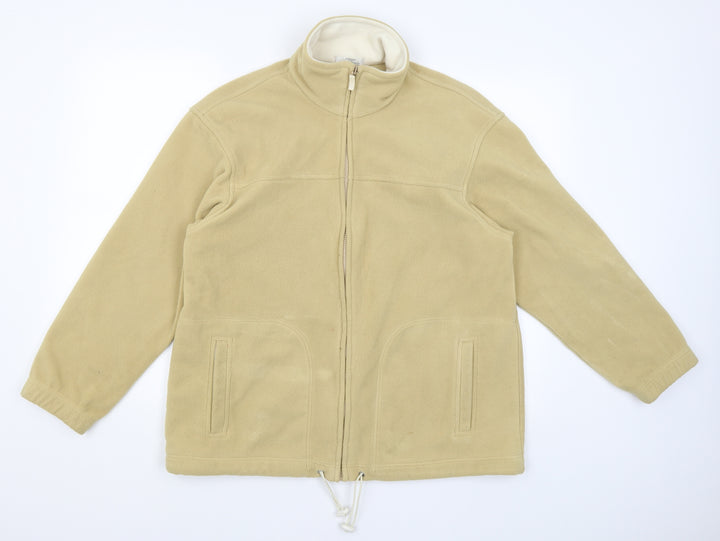 St Michael Womens Yellow Full Zip Jumper Size 14