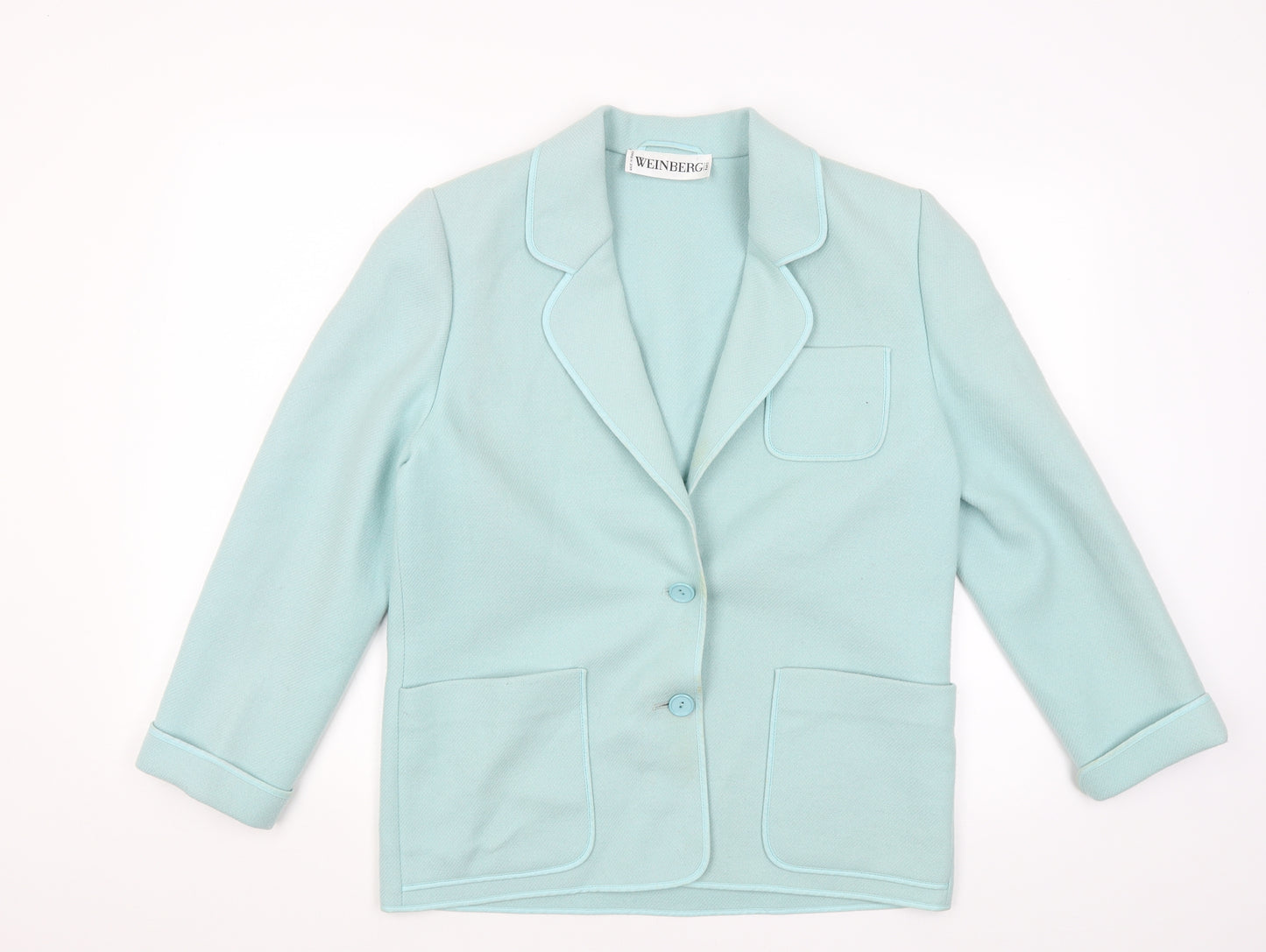 Weinberg Womens Blue   Jacket Blazer Size 16